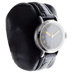 Rolex Stainless Steel Oyster with Rare Black Dial From 1943