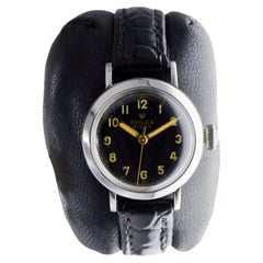 Rolex Stainless Steel Oyster with Rare Black Dial From 1943