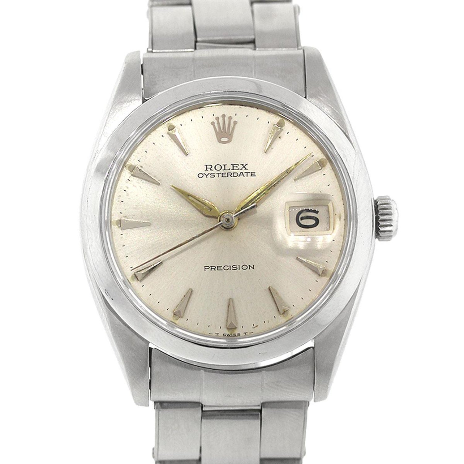 Rolex Stainless Steel Oysterdate Precision Automatic Wristwatch Ref 6694 For  Sale at 1stDibs