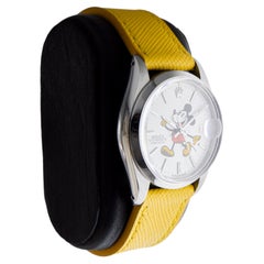 Rolex Stainless Steel Oysterdate with Custom Made "Mickey" Dial circa 1960's