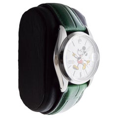 Rolex Stainless Steel Oysterdate with Custom Made "Mickey" Dial circa 1960's