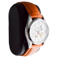 Rolex Edelstahl Oysterdate mit CUSTOM MADE "Mickey" Zifferblatt circa 1960's
