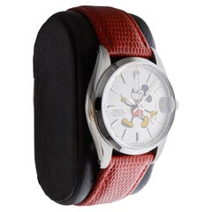 Rolex Stainless Steel Oysterdate with Custom Made "Mickey" Dial circa 1960's