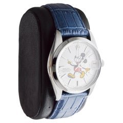 Rolex Stainless Steel Oysterdate with Custom Made "Mickey" Dial circa 1960's