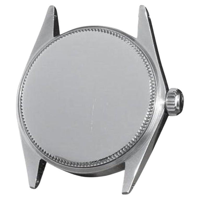 Rolex Oysterdate de acero inoxidable con esfera negra original de fábrica circa, años 70 en venta 6