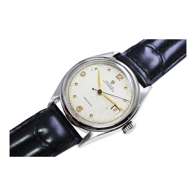 Rolex Stainless Steel Oysterdate with Original Dial from 1956 3