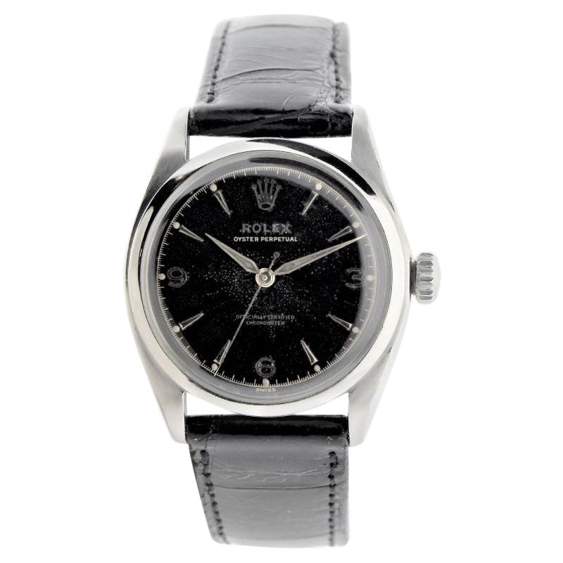 Rolex Stainless Steel Perpetual Original Dial Bubble Back Watch, 1953 / 1954
