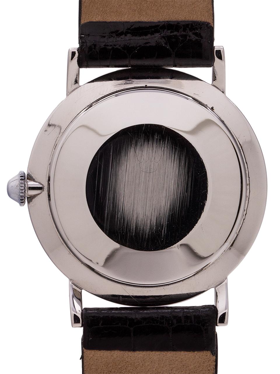 Men's Rolex Stainless Steel Precision Dress Model manual wind wristwatch, circa 1969