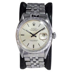 Rolex Stainless Steel Rare Datejust Reference 6605 with Original Dial from 1957