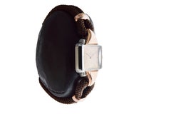 Rolex Stainless Steel & Rose Gold Ladies Art Deco Watch circa 1957 Original Dial