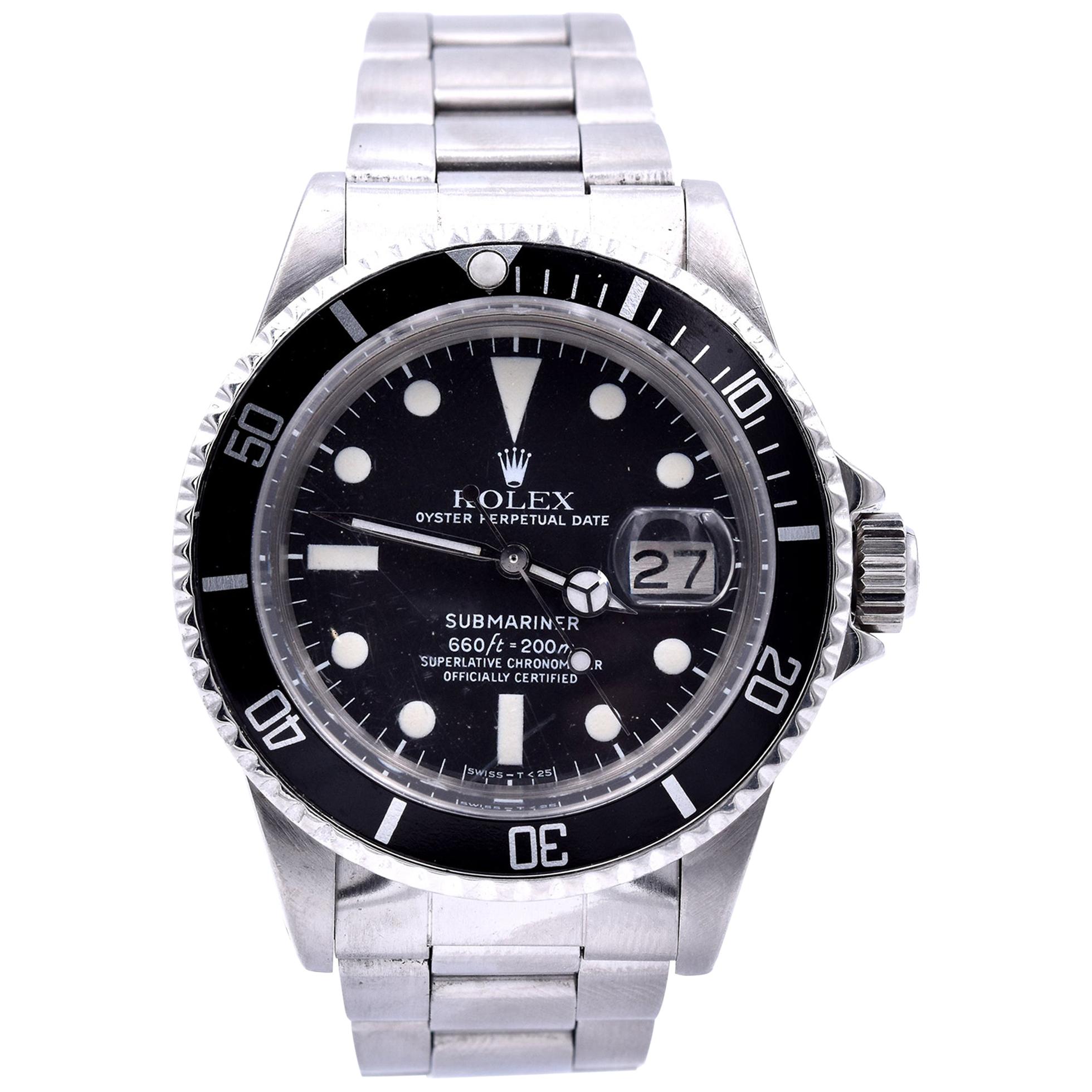 Rolex Stainless Steel Submariner Watch Ref. 1680