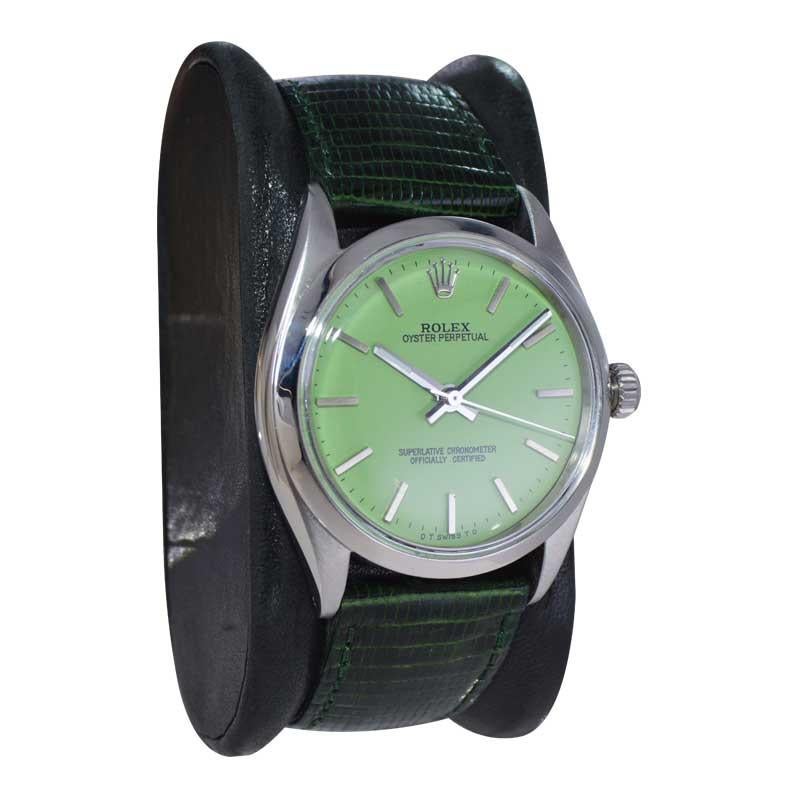 mint green dial watches