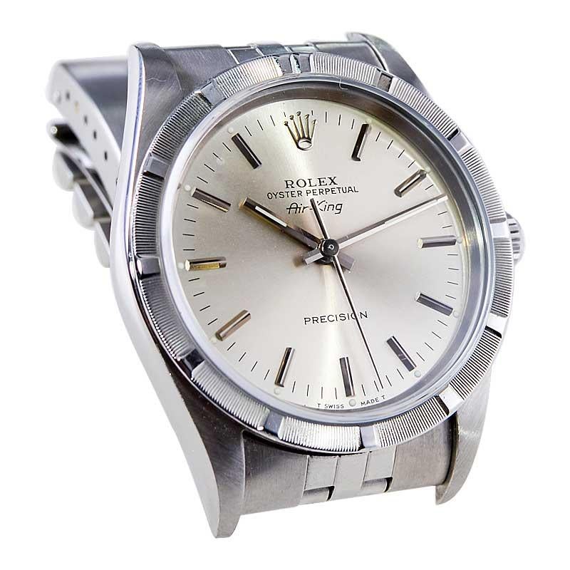 Rolex Stainless Steel with Box and Papers from 1996 For Sale 2