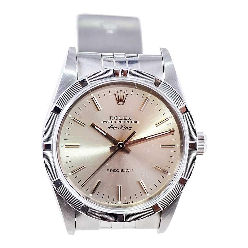 Rolex Stainless Steel with Box and Papers from 1996 For Sale 4