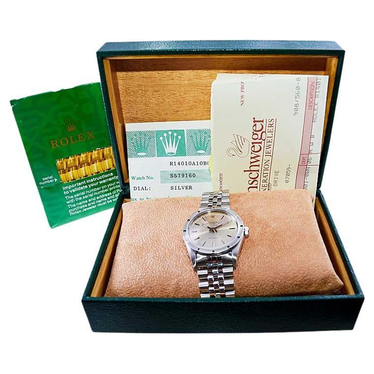 Rolex Stainless Steel with Box and Papers from 1996 For Sale at 1stDibs |  rolex with box and papers, rolex with papers, rolex 908