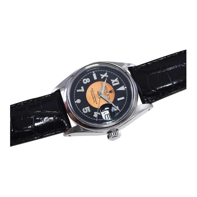 Rolex Stainless Steel with Custom Finished Rolex Style Romabic Dial from 1957 1