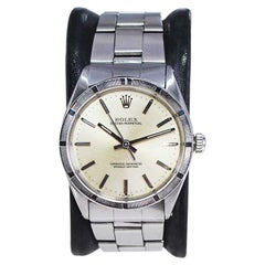 Rolex Stainless Steel with Machined Bezel and Original Bracelet from 1967