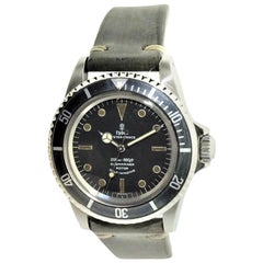 Vintage Rolex Stainless Tudor Oyster Submariner, 1967 with Original Dial