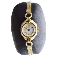 Rolex Standard Gold Filled Ladies Art Deco Watch with Original Patinated Dial