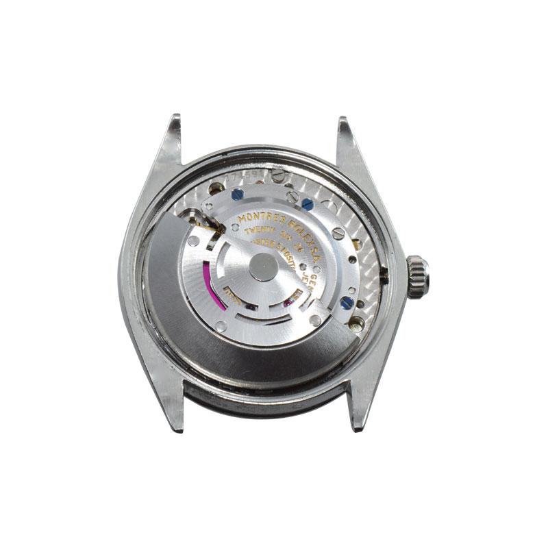 Rolex Steel Air King mit individuellem Diamant-Zifferblatt, Anfang der 1970er Jahre im Angebot 9
