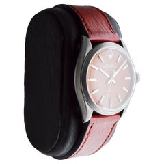 Rolex Steel Air King with Black Finish and Custom Made Dial circa 1960's