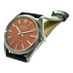 Rolex Steel Air King avec finition noire et cadran sur mesure, vers les années 1960