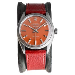 Rolex Steel Air King mit schwarzem Finish und CUSTOM MADE Zifferblatt ca. 1960's