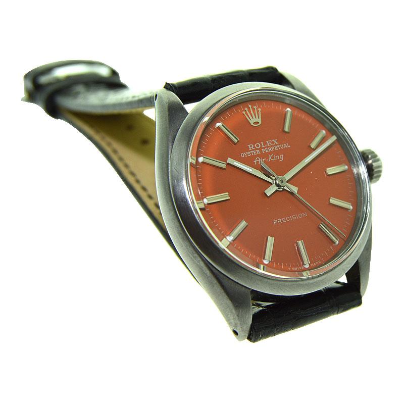 FACTORY / HOUSE: Rolex Watch Company
STYLE / REFERENCE: Oyster Perpetual / Reference 1002
METAL / MATERIAL: Stainless Steel
CIRCA / YEAR: Mid 1960's
DIMENSIONS / SIZE: Length 39mm x Diameter 34mm
MOVEMENT: Perpetual Winding / 26 Jewels / Caliber 