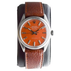 Rolex Steel Air King with Custom Black Finish and Custom Finished Dial ca 1965