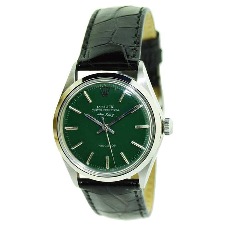 Rolex Steel Air King with Custom Dial from 1969 or 1970