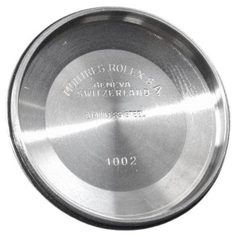 Rolex Air-King in acciaio con quadrante e lunetta di diamanti personalizzati, circa anni '80 in vendita 6