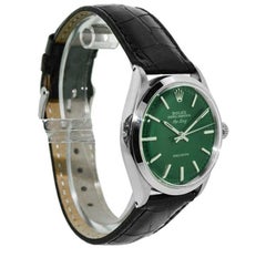 Rolex Steel Air King with Custom Green Dial, Early 1970's