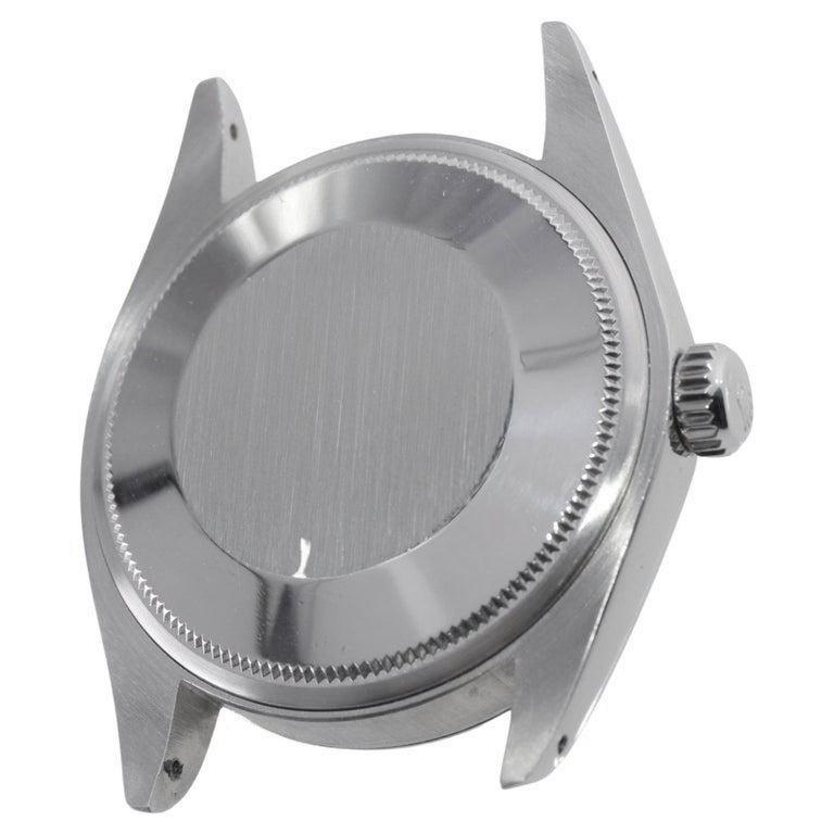 Rolex Steel Air King avec cadran Pink Made et lunette à diamants circa, 1970's en vente 3