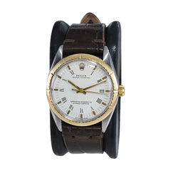 Rolex Steel and 14Kt. Solid Gold Oyster Perpetual with Original Dial Mid 1960's