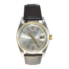 Datejust Rolex Oyster Perpetual en acier et or de 1956 avec cadran d'origine