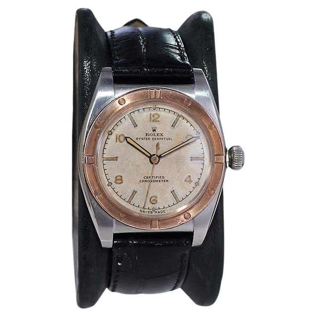 Rolex Stainless Steel with Rare Full Size Bubble Back Movement from ...
