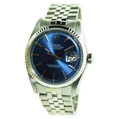Rolex Steel Blue Dial Datejust Watch, Early 1970
s