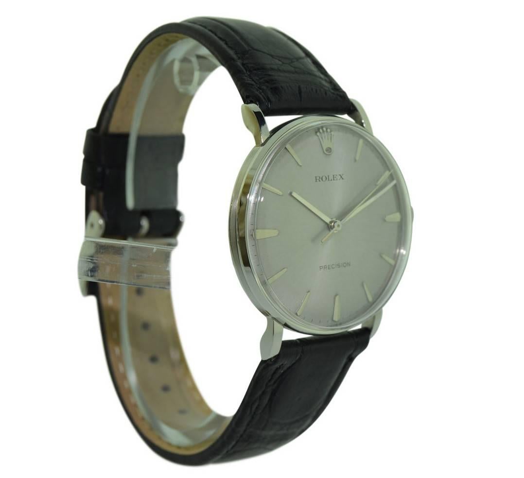 Women's or Men's Rolex Steel Classic Wristwatch with Original Dial, circa 1969 or 1970