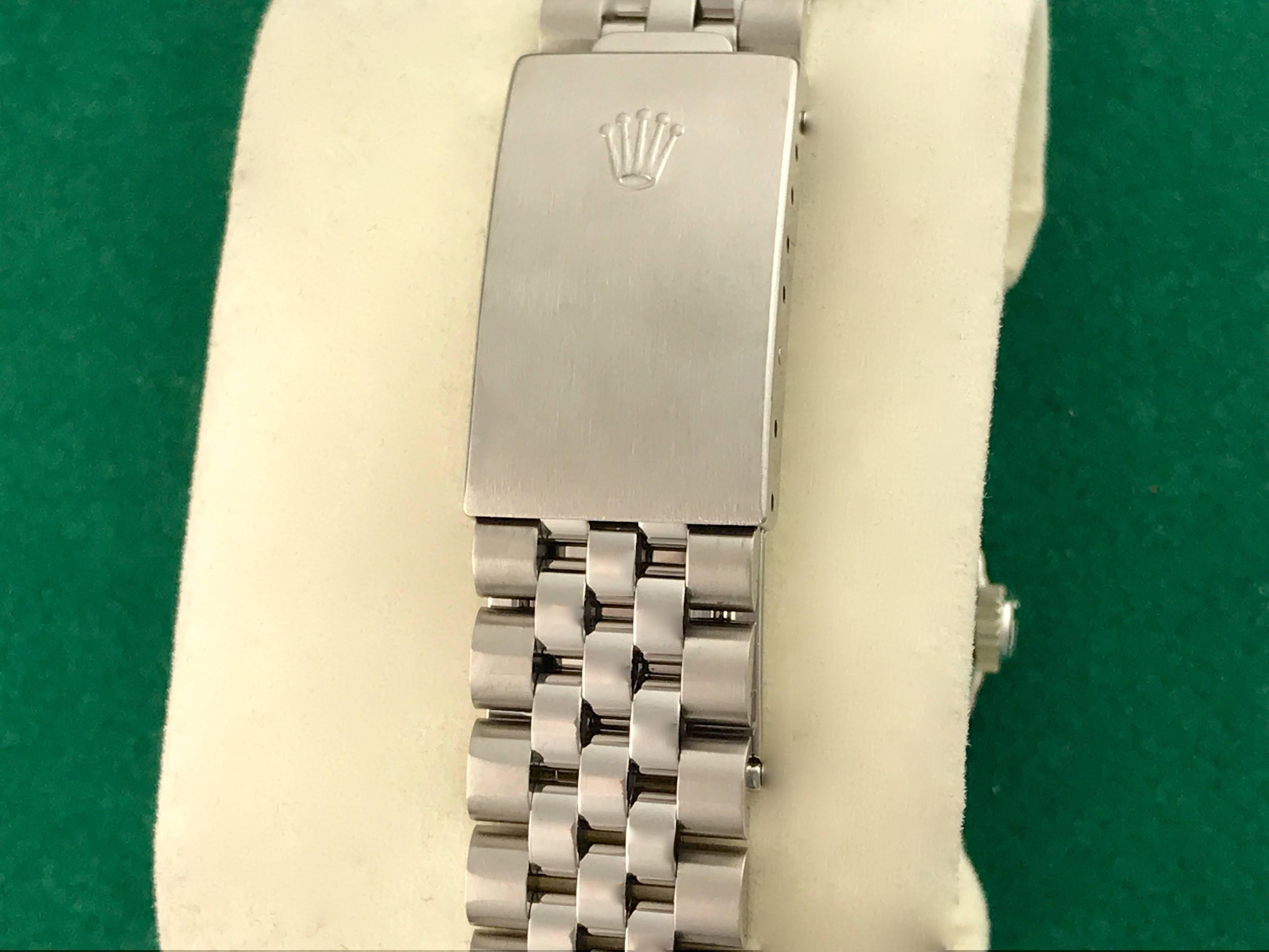 Rolex stainless Steel Datejust Thunderbird Bezel Automatic Wristwatch Ref 16264  1