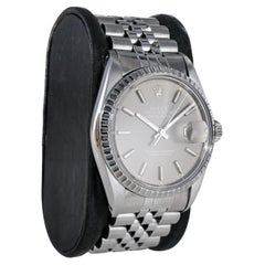 Rolex Steel Datejust from 1970s with Rare, I.B.M. Presentation on the Back