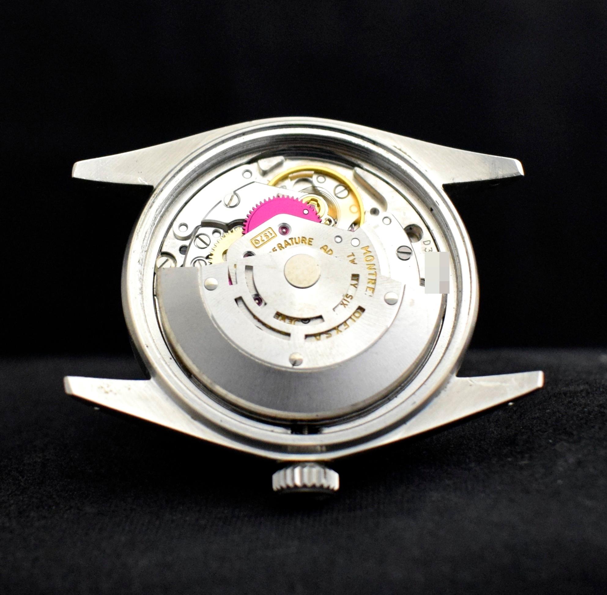 Rolex Datejust in acciaio Quadrante blu viola 1601 Orologio automatico, 1972 6