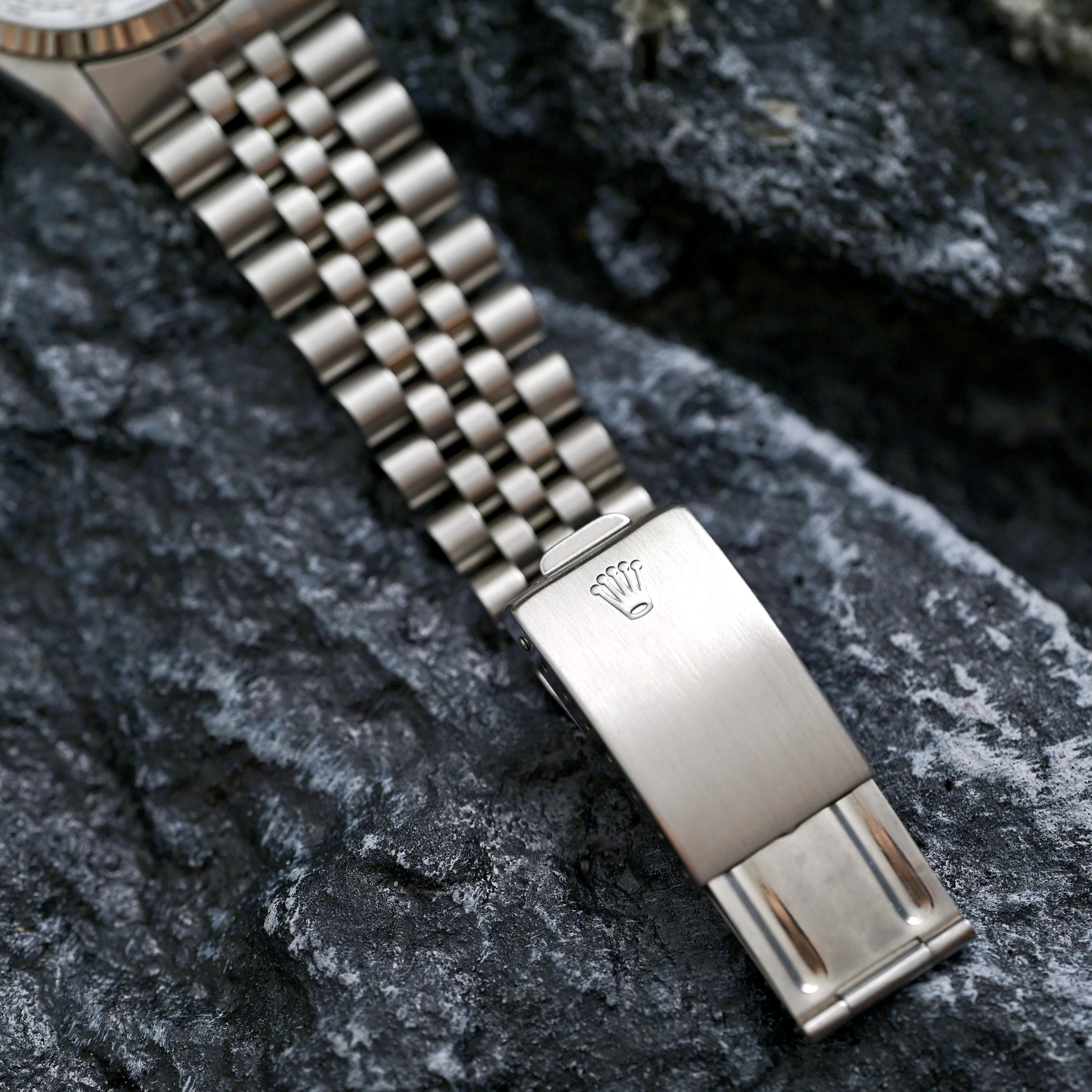 Rolex Montre automatique Datejust avec cadran blanc et index romains 16014, 1984 en vente 4