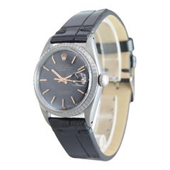 Rolex Steel Datejust with a Unique Finish, 1970's