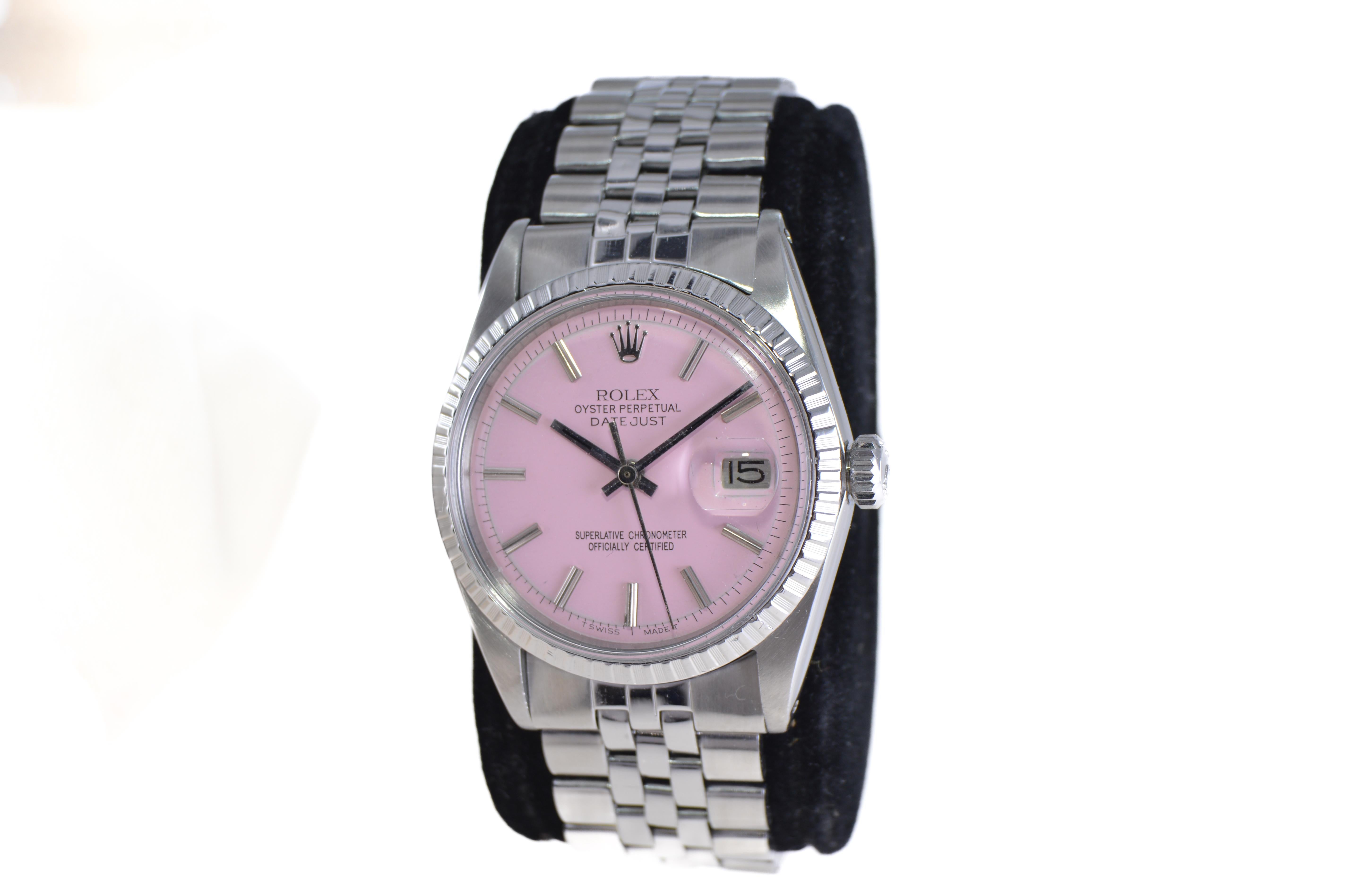 pink rolex watch
