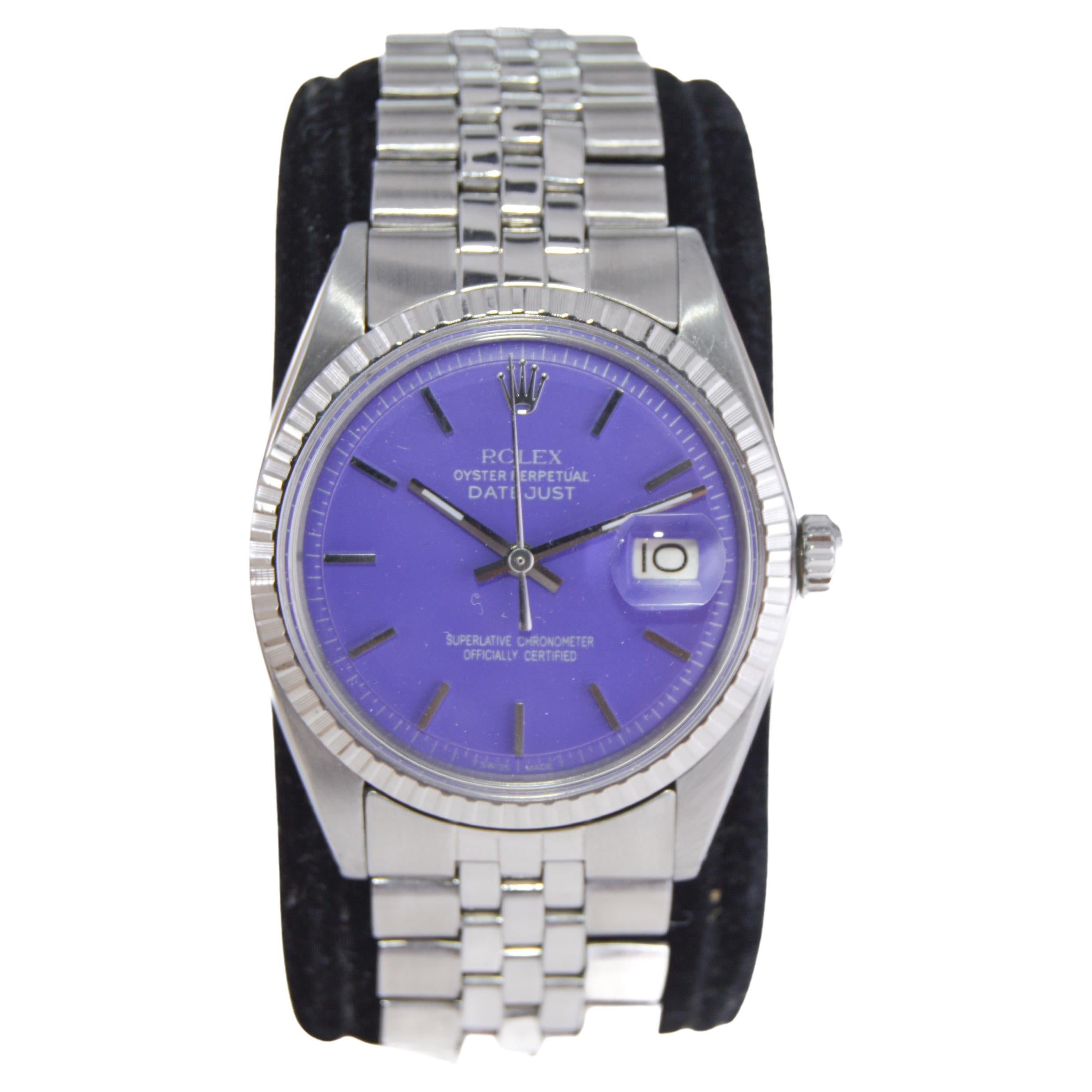 purple rolex datejust