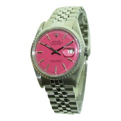 Rolex Steel Datejust with Original Bracelet and Custom Made Dial from 1972