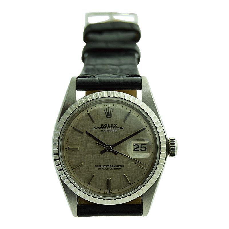 Rolex Steel Datejust with Original Dial from 1970's
