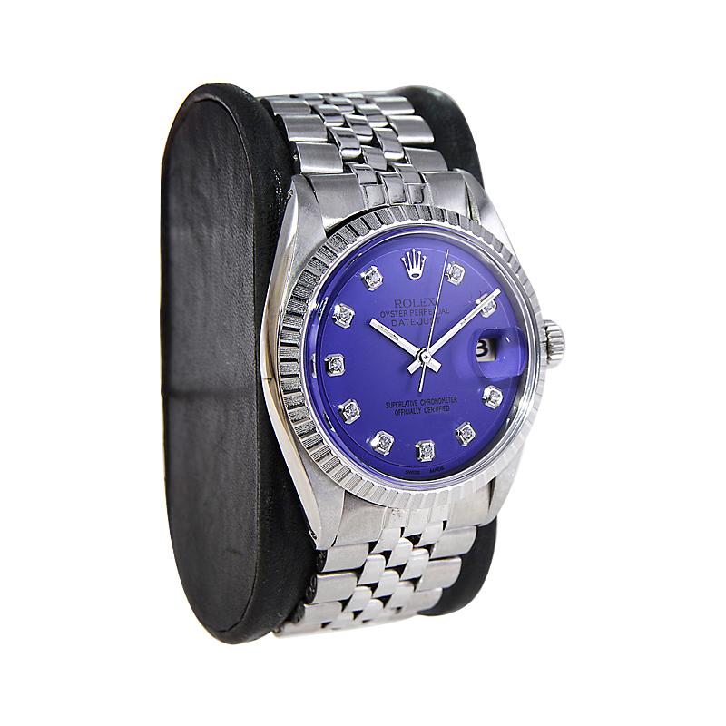 rolex oyster perpetual datejust purple dial