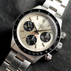 Rolex Steel Daytona Oyster Cosmograph Silver Dial Big Red Manual Watch, 1985