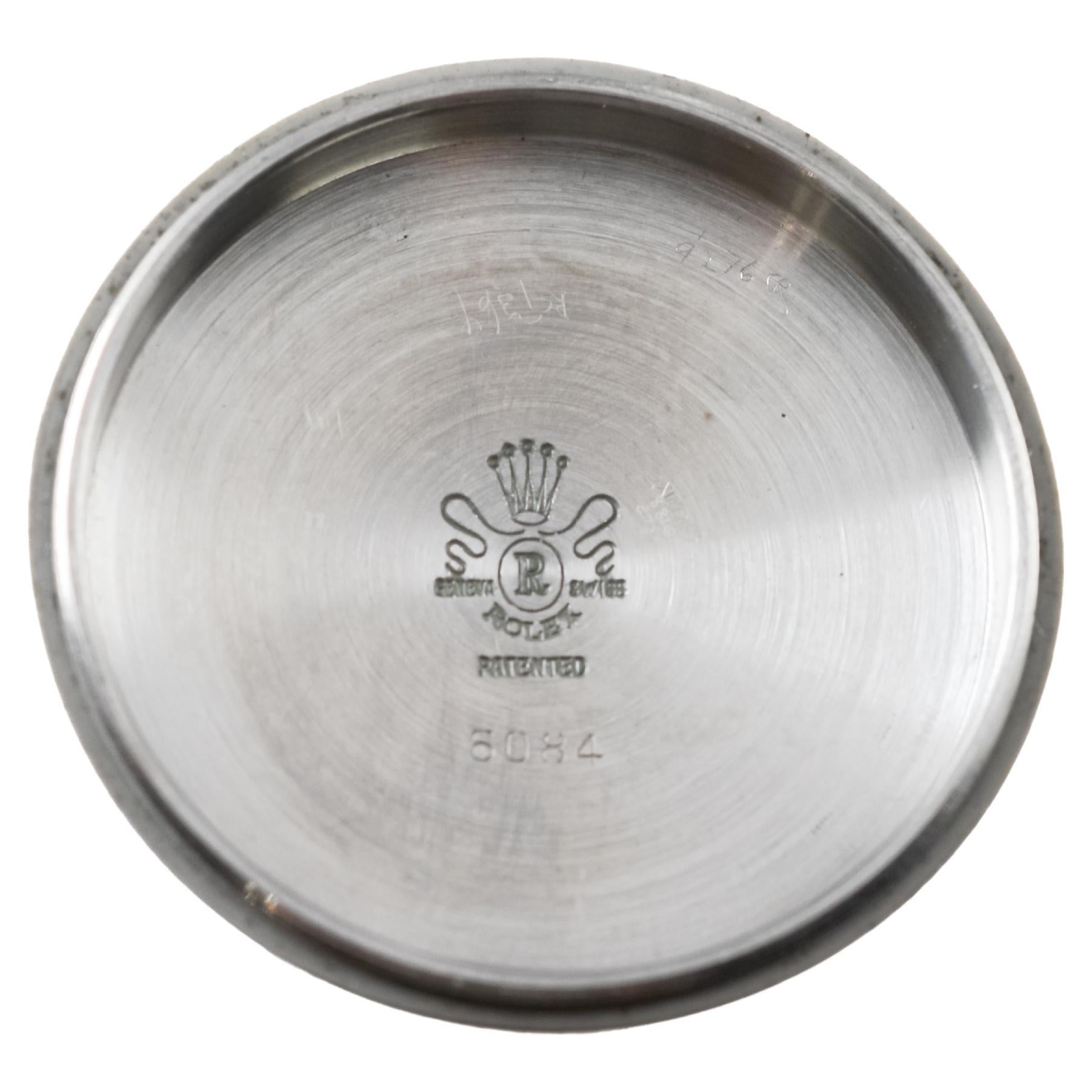 Rolex Steel Early Oyster avec couronne Super Oyster d'origine circa 1952-53 9